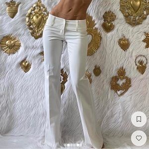 Vintage 00’s Low Waist Flare Pant in Cloud XS